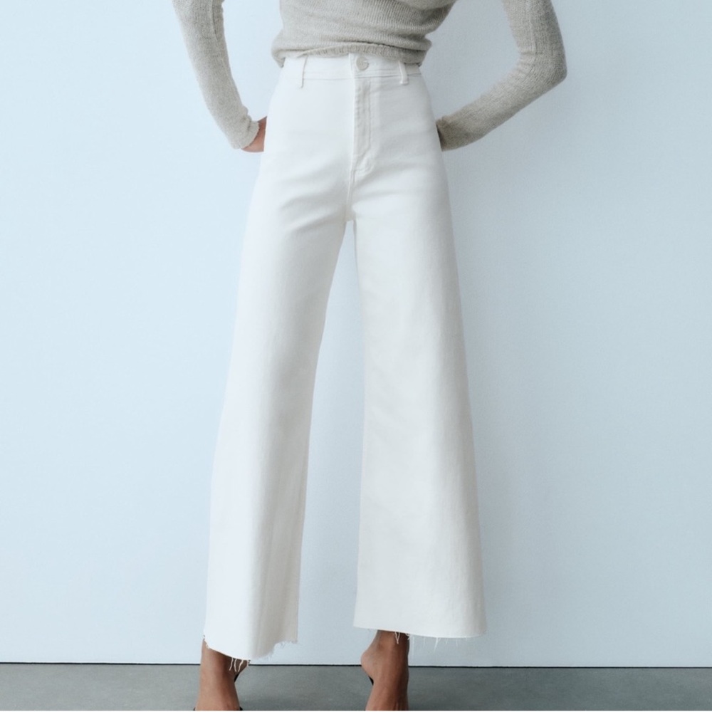 THE MARINE STRAIGHT ZARA JEANS WHITE